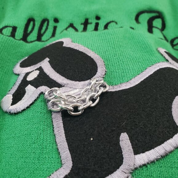 Bad Penny Ballistic Betties Green Poodle Cardigan Sweater XL Y2K Rockabilly - Picture 3 of 7
